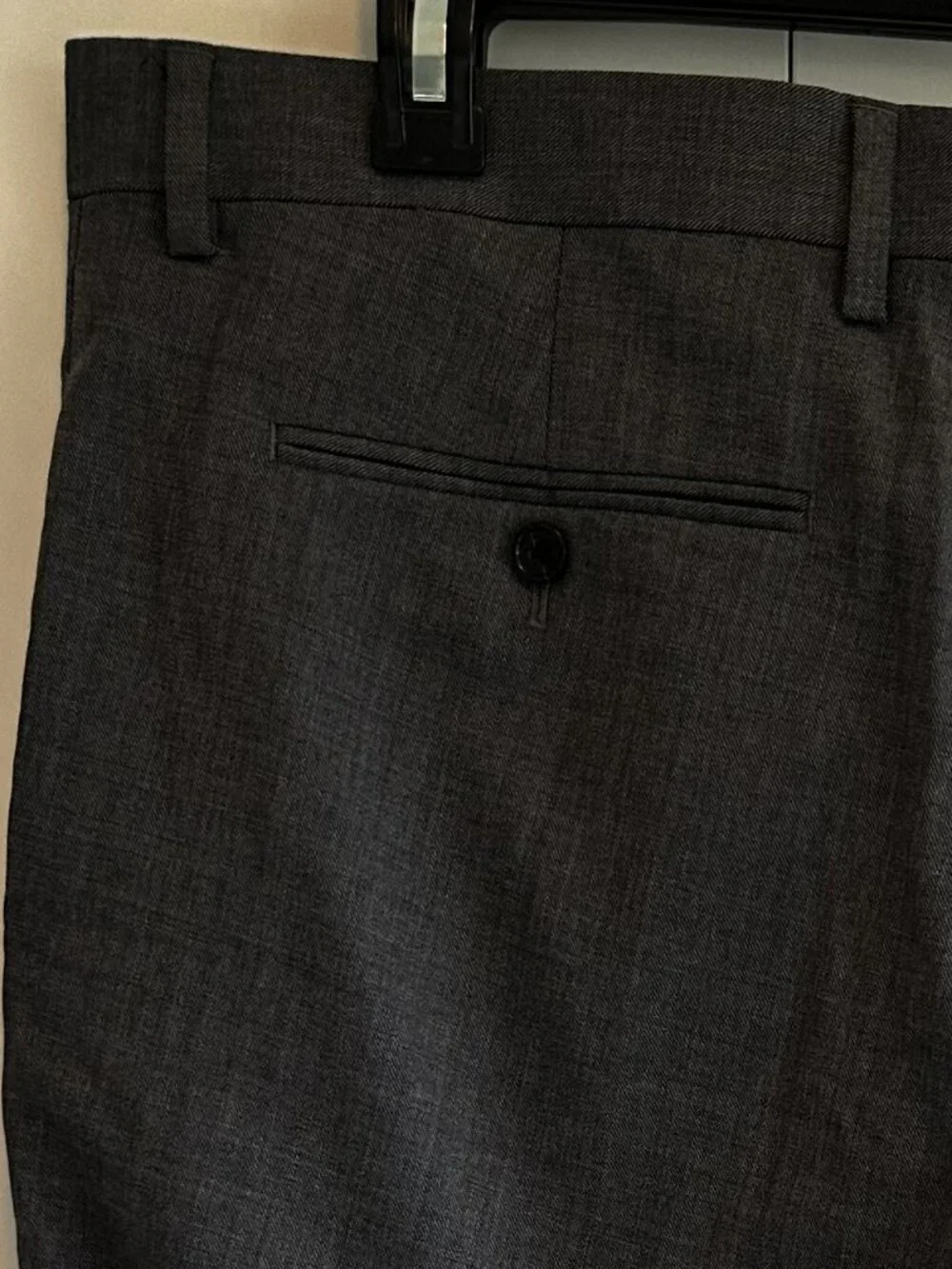 NWT Banana Republic Men’s Tessuto Premium Wool Dress Pants Charcoal Size 36x30